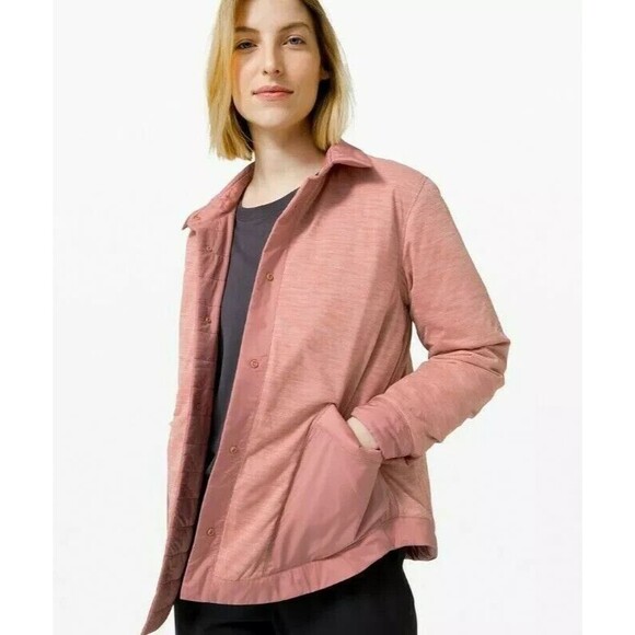Lululemon Women's Switch Please Reversible Shacket Chalky Rose Pink‎ Sz 10 NEW - Picture 2 of 9